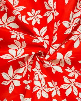 Polynesian fabric TIARE Red - Tissushop